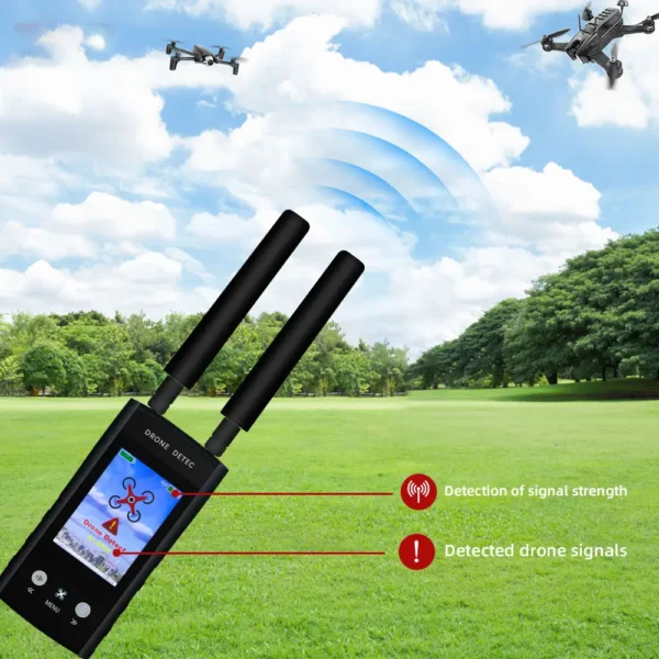 Portable 0.8–1KM Wireless Handheld Drone Detector Omni