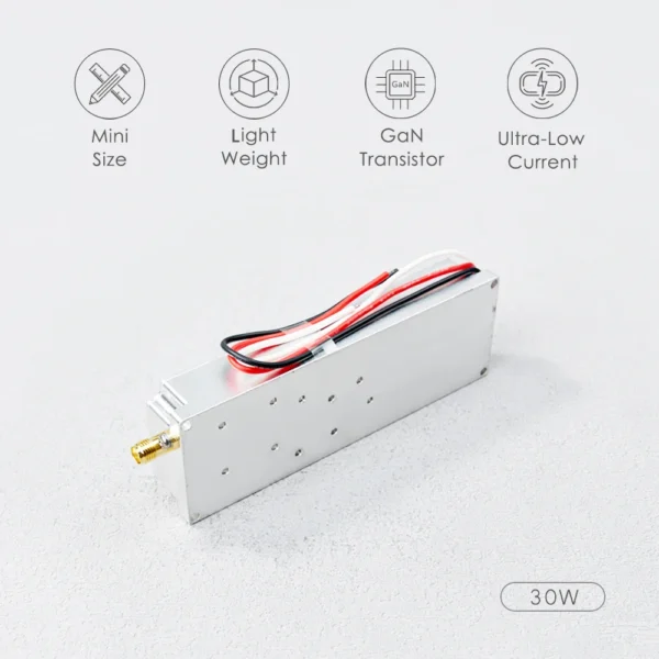 30W 100-200MHz 200-300MHz 300-400MHz 410-490MHz 700-1050 1.5G 2.4G 5.8G RF Power Amplifier Module GaN VCO Source Circulator Module - Image 5