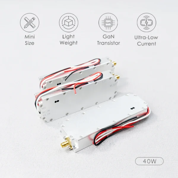 40W 2.4GHz Rf Power Amplifier for FPV Drone Defense